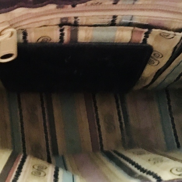 Brighton Straw & Croc Embossed Studded Bag - Picture 10 of 15